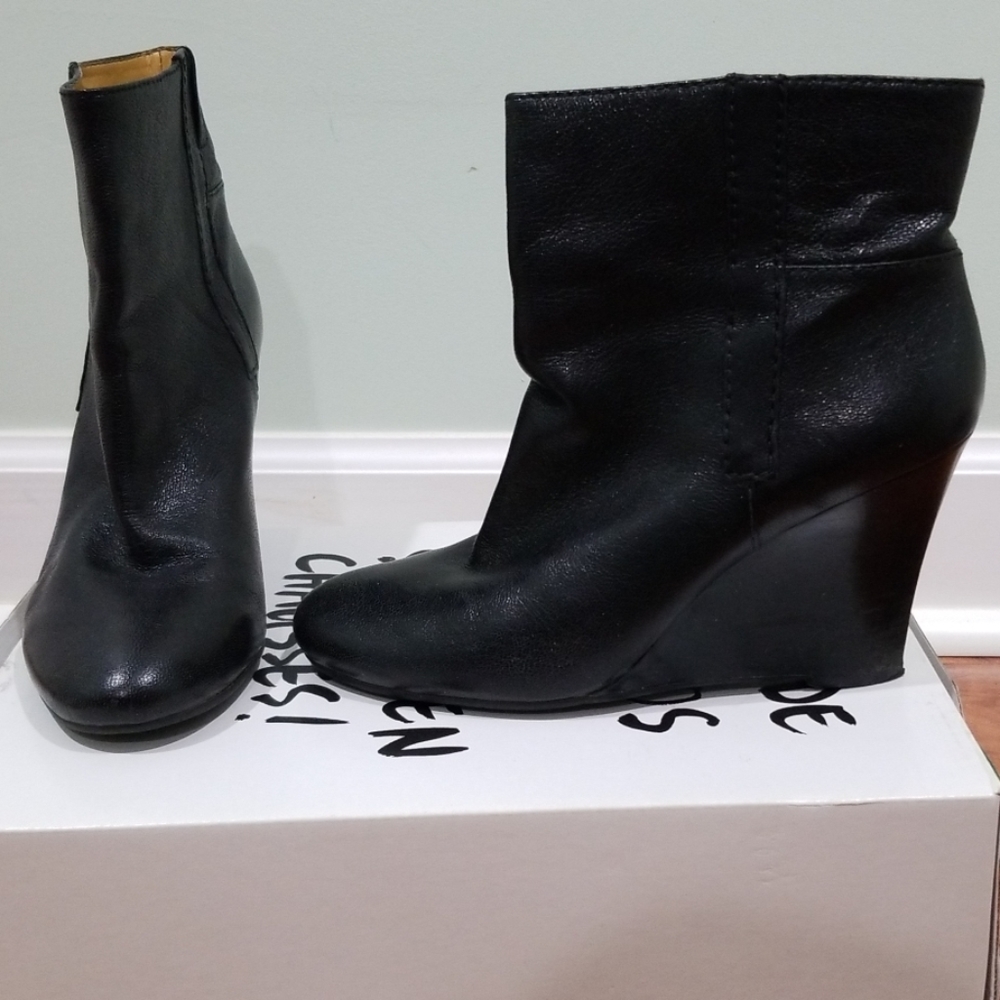 Nine West women leather ankle boots